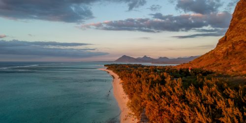 Mauritius beach sunset